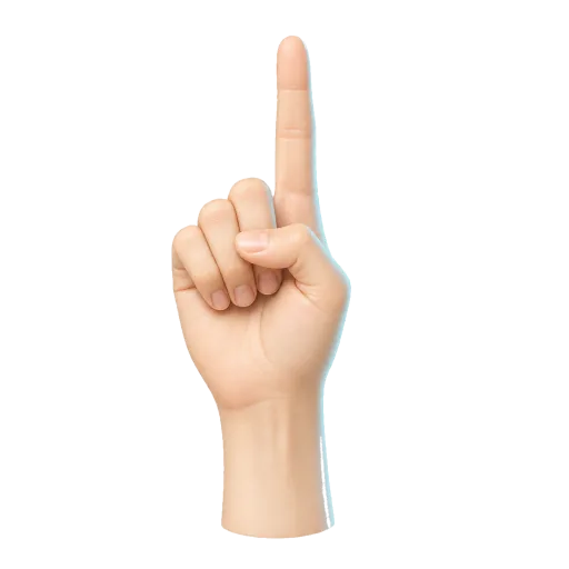 Left hand index finger for scale degree I