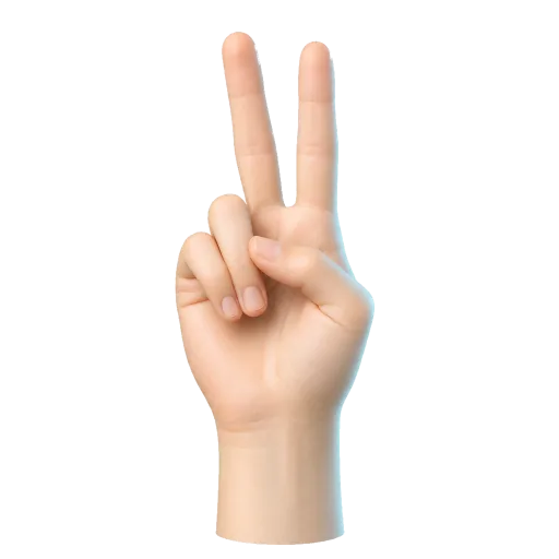 Left hand index and middle fingers for scale degree II