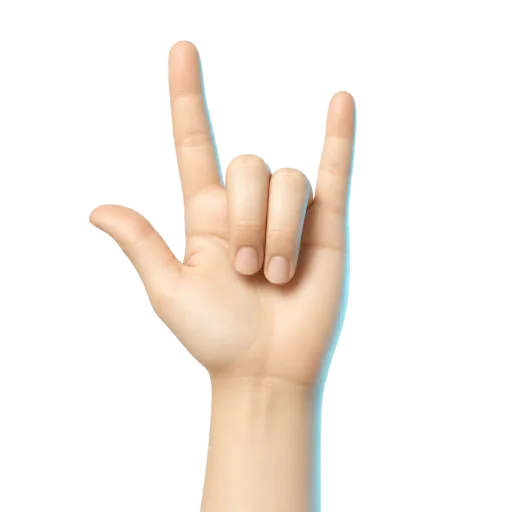 Left hand thumb, index, and pinky for scale degree VII