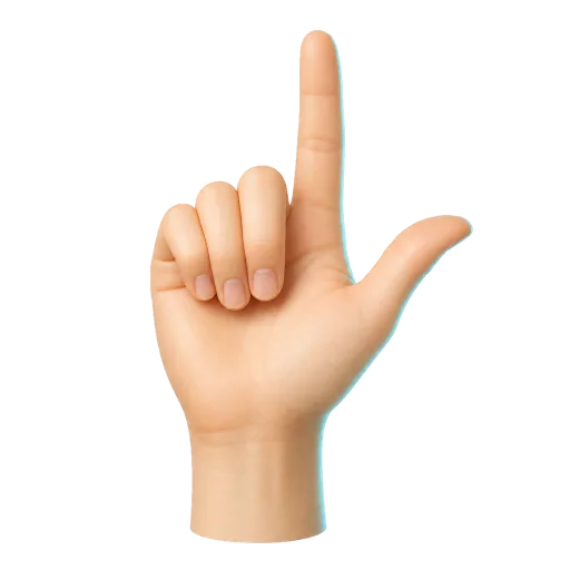 Right hand thumb and index finger for quality 1 octave down
